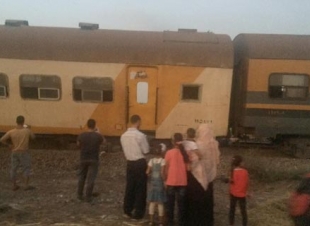 توقف حركة السكة الحديد بكفر الشيخ بعد خروج قطار قلين عن القضبان